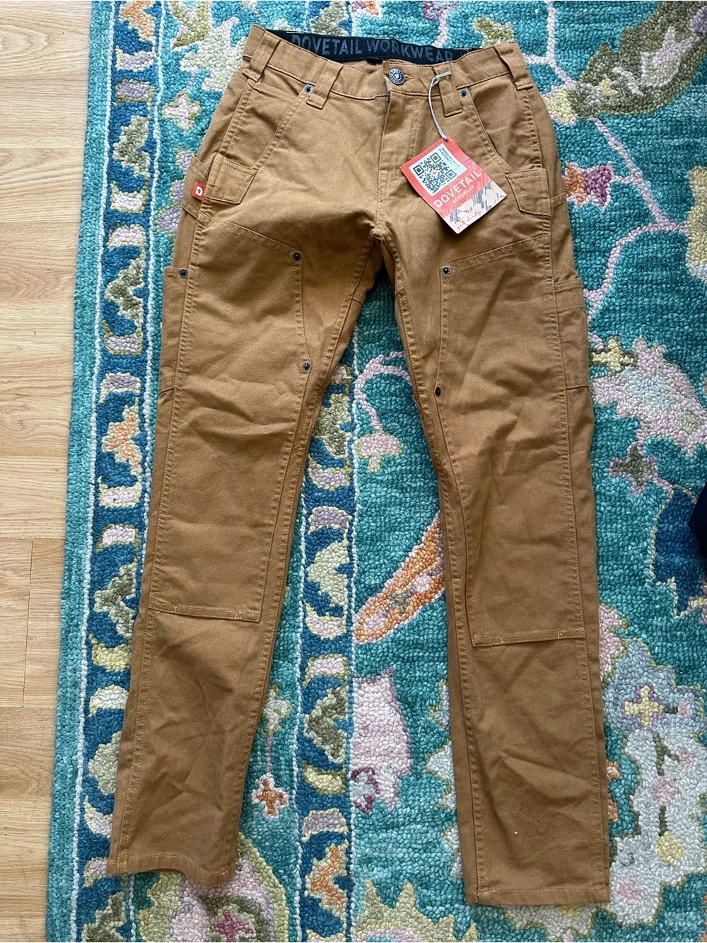 NWT Dovetail Maven X Workwear Pants - Saddle Brown Canvas - Picture 4 of 7